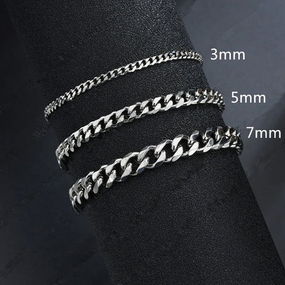 Silhouette Steel Chain Bracelet